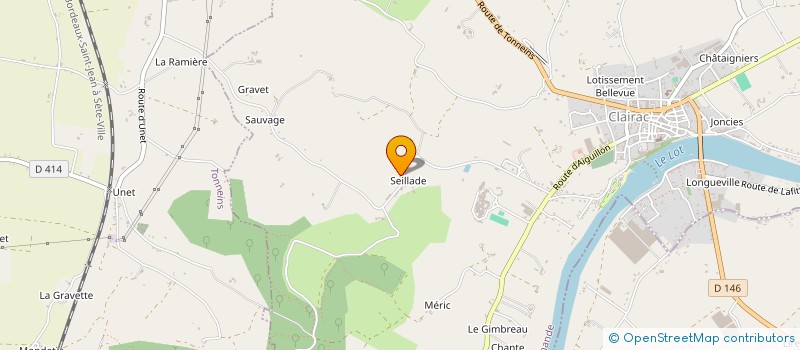 localisation de l'entreprise 447 546 177   CLAIRAC