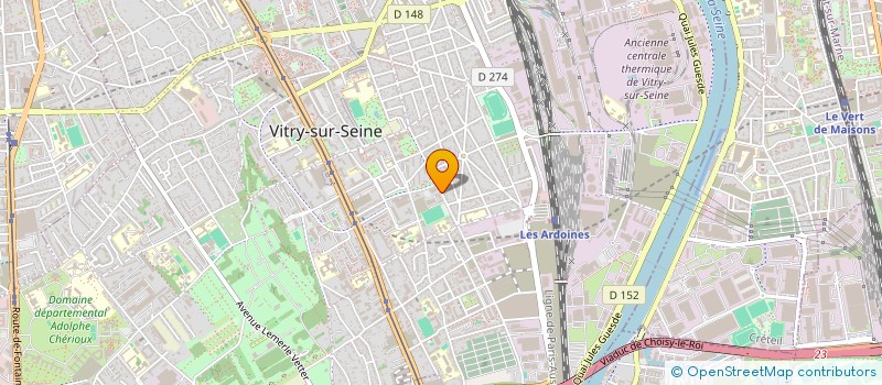 localisation de l'entreprise 447 745 134  à VITRY-SUR-SEINE