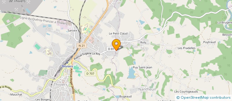 localisation de l'entreprise 448 196 949   NANTHIAT