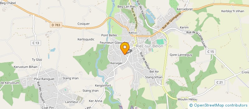 localisation de l'entreprise 448 220 533 à RIEC-SUR-BELON