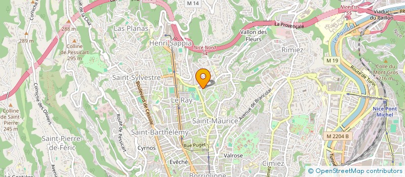 localisation de l'entreprise 448 378 943 à NICE