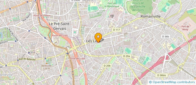 localisation de l'entreprise 448 399 485 à LES LILAS