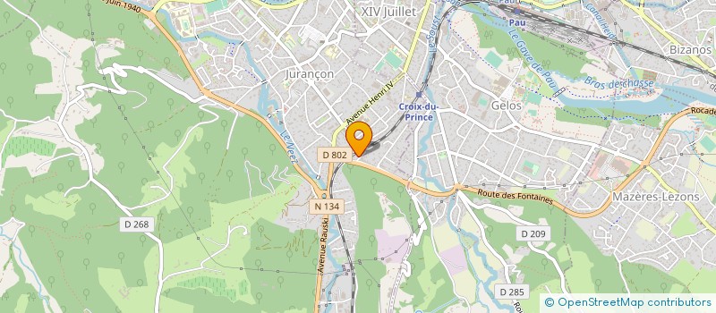 localisation de l'entreprise 448 527 911   JURANCON