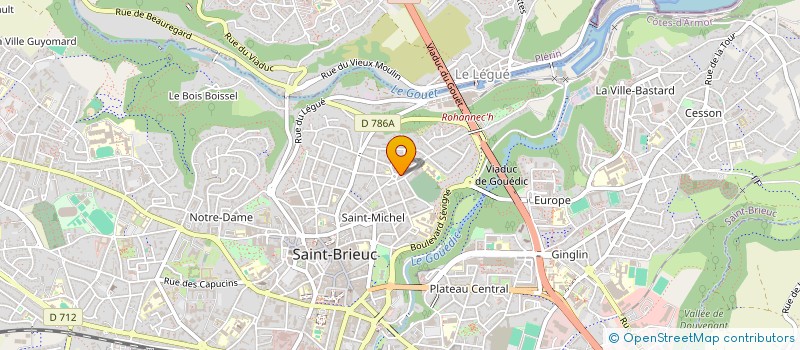 localisation de l'entreprise 448 606 657 à SAINT-BRIEUC