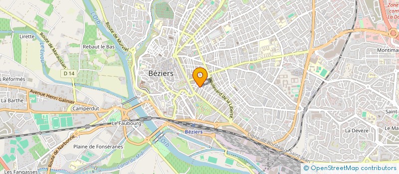 localisation de l'entreprise 448 701 755   BEZIERS