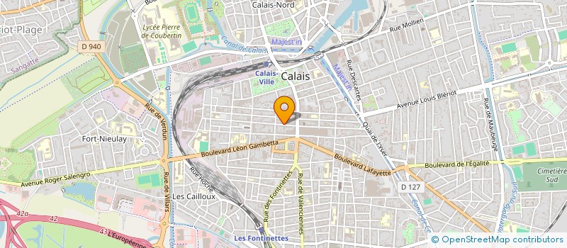 localisation de l'entreprise 449 250 877   CALAIS