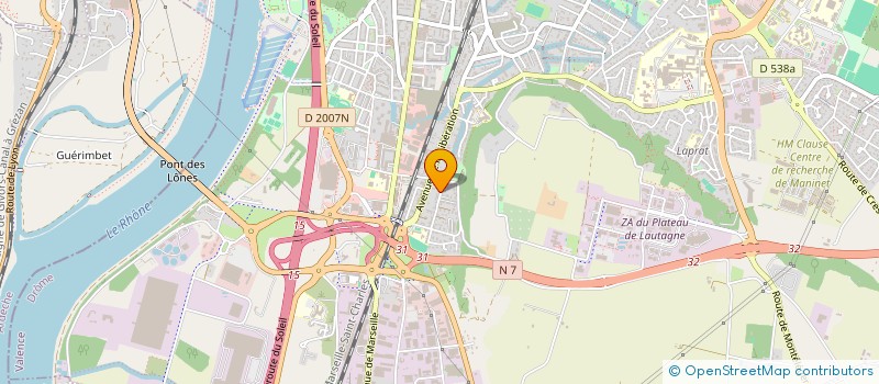 localisation de l'entreprise 449 267 699  à BOURG-LES-VALENCE