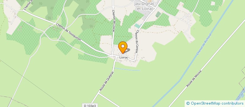 localisation de l'entreprise 449 281 021   JAU-DIGNAC-ET-LOIRAC