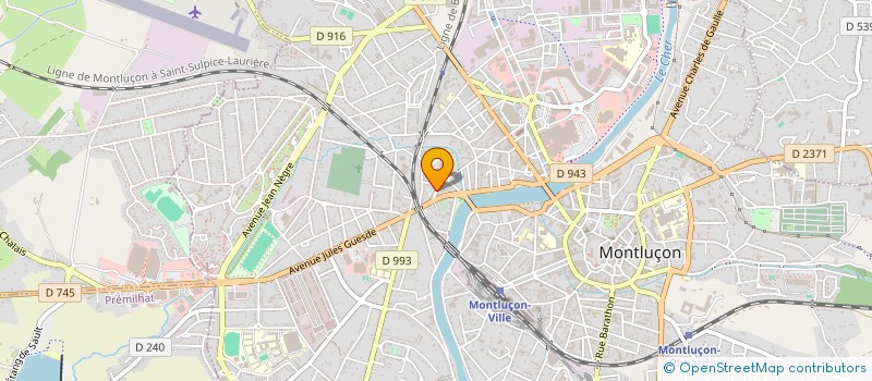localisation de l'entreprise 449 555 762 à MONTLUCON