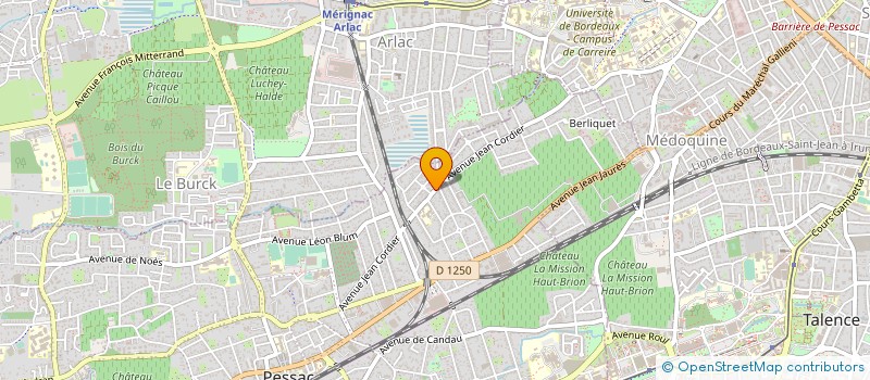 localisation de l'entreprise 449 608 348   PESSAC