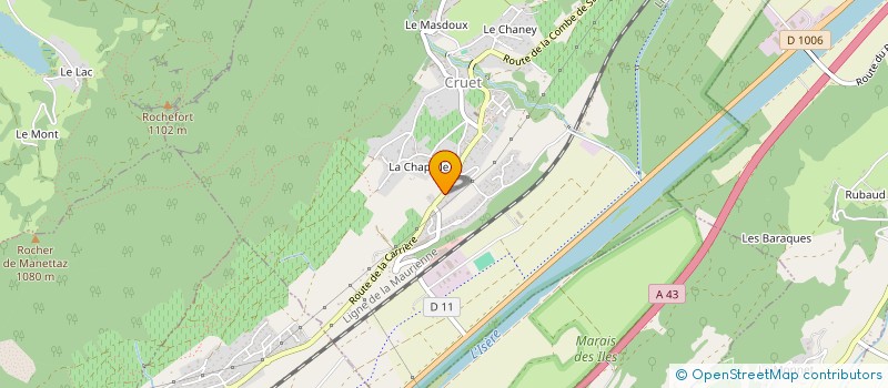 localisation de l'entreprise 449 725 282   CRUET