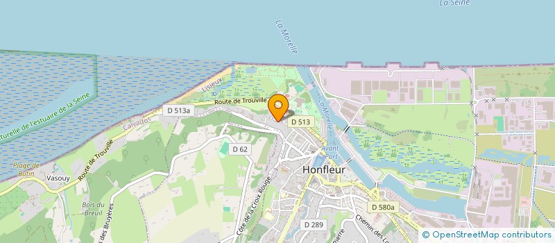 localisation de l'entreprise 449 829 415 à HONFLEUR