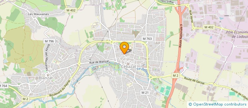 localisation de l'entreprise 449 HOLDING  CEBAZAT