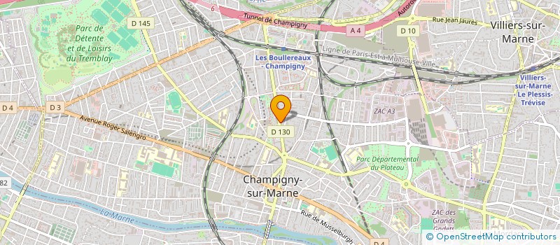 localisation de l'entreprise 44FOOD  CHAMPIGNY-SUR-MARNE