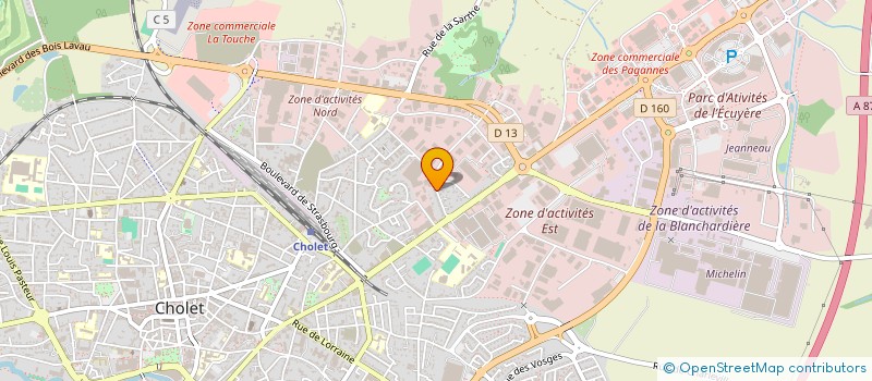 localisation de l'entreprise 45 à CHOLET