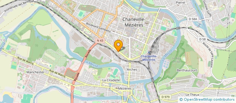 localisation de l'entreprise 45 AV DE GAULLE  CHARLEVILLE-MEZIERES