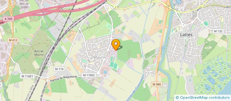 localisation de l'entreprise 45 DEGRES à LATTES