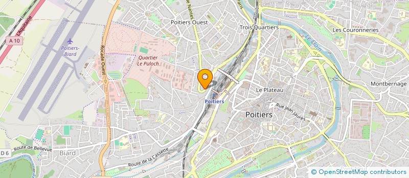 localisation de l'entreprise 45 EME PARALLELE à POITIERS