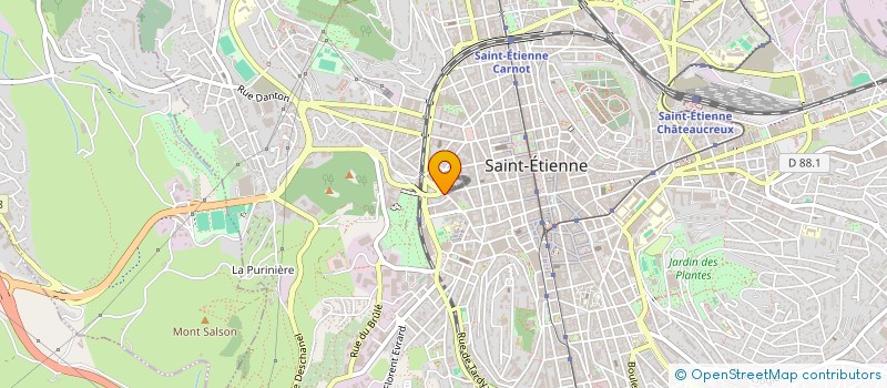 localisation de l'entreprise 45 R DE LA PAIX ET ARISTIDE BRIAND  SAINT-ETIENNE