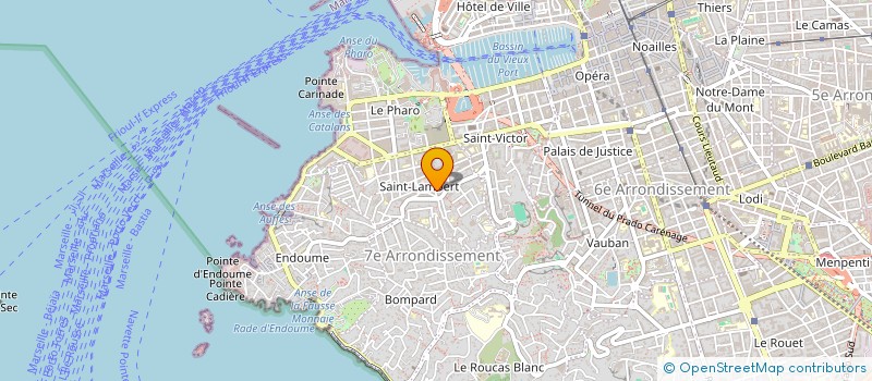 localisation de l'entreprise 45 RUE J RECHER  MARSEILLE