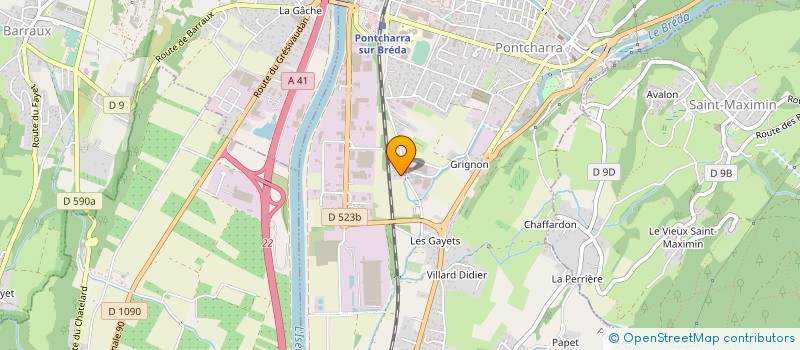 localisation de l'entreprise 450 027 107   PONTCHARRA