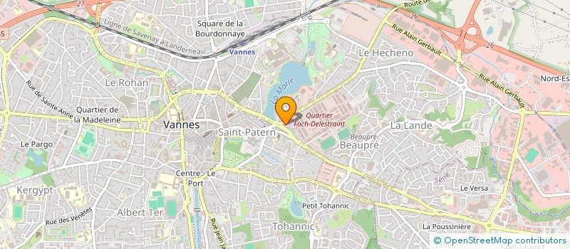 localisation de l'entreprise 450 120 340  à VANNES