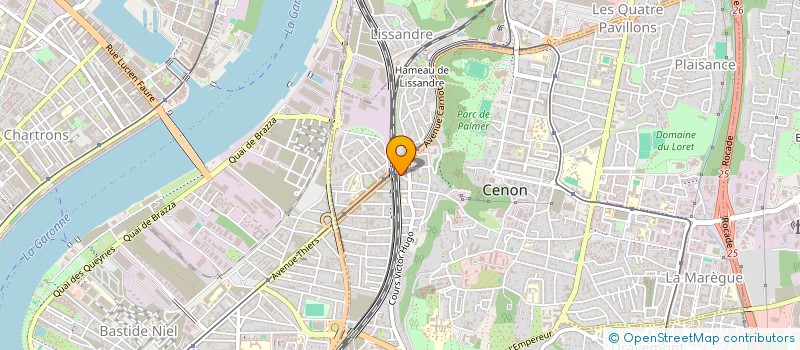 localisation de l'entreprise 450 144 282   CENON