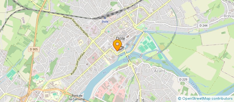 localisation de l'entreprise 450 162 615  à DOLE