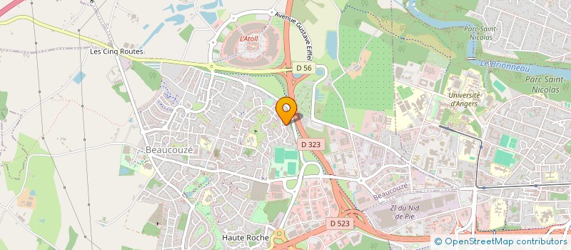 localisation de l'entreprise 450 163 589  à BEAUCOUZE