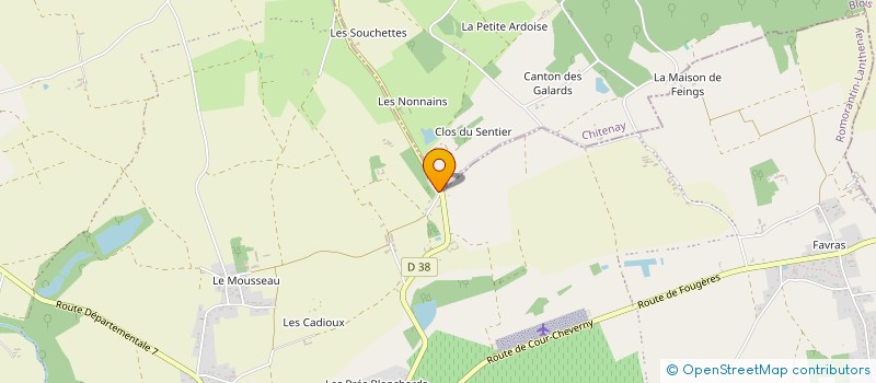 localisation de l'entreprise 450 168 836   JOUY-LE-POTIER