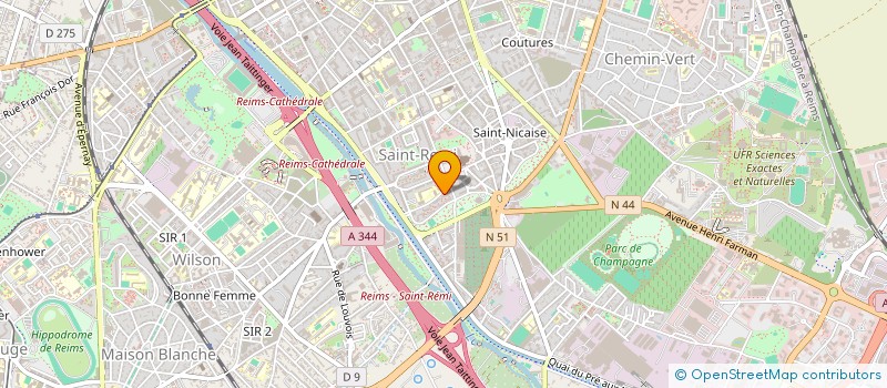 localisation de l'entreprise 450 206 347   REIMS