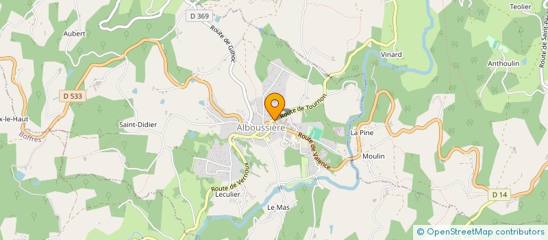 localisation de l'entreprise 450 330 568 à VERNOUX-EN-VIVARAIS