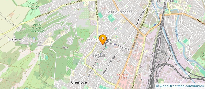 localisation de l'entreprise 450 525 118 à CHENOVE