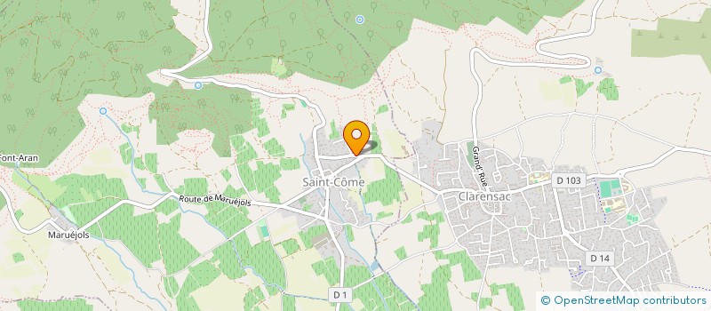 localisation de l'entreprise 450 560 222   SAINT-COME-ET-MARUEJOLS