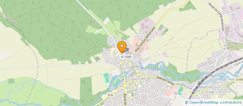 localisation de l'entreprise 450 564 950   IS-SUR-TILLE