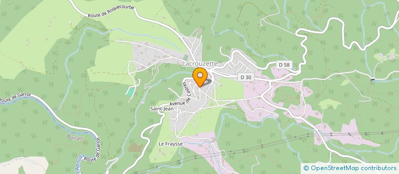 localisation de l'entreprise 450 576 038 à LACROUZETTE