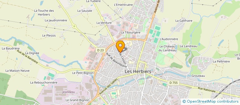 localisation de l'entreprise 450 593 488   LES HERBIERS