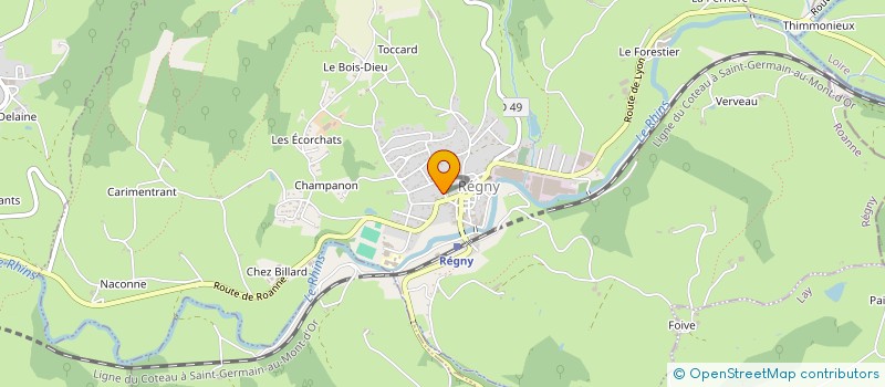 localisation de l'entreprise 450 727 466   REGNY