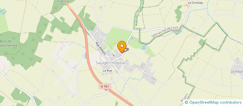 localisation de l'entreprise 450 795 059   BRISSAC LOIRE AUBANCE