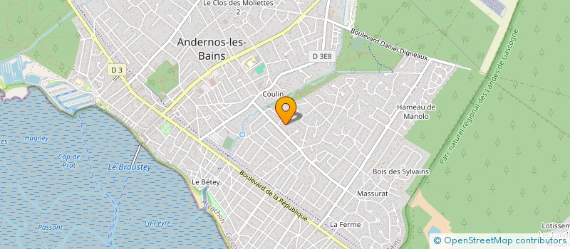 localisation de l'entreprise 450 950 712   ANDERNOS-LES-BAINS