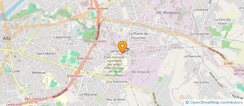 localisation de l'entreprise 450 987 425  à ALBI