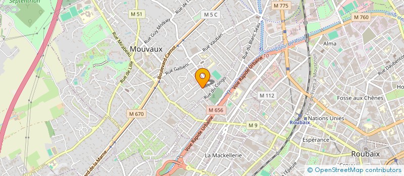 localisation de l'entreprise 450PPM à MOUVAUX