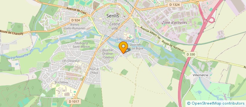 localisation de l'entreprise 451 113 724   SENLIS