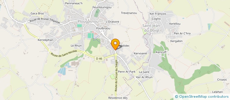 localisation de l'entreprise 451 118 608  à PLOUGASNOU
