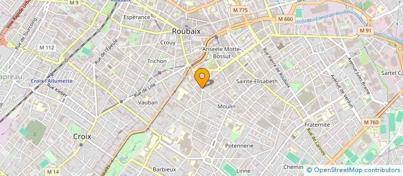 localisation de l'entreprise 451 127 690   ROUBAIX