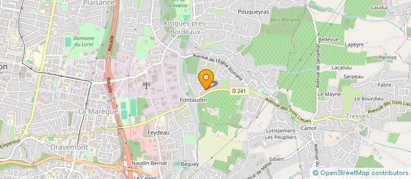 localisation de l'entreprise 451 189 567 à SAINT-CAPRAIS-DE-BORDEAUX