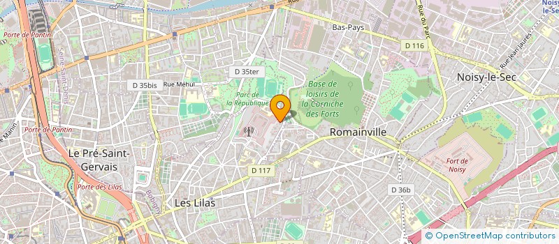 localisation de l'entreprise 451 345 458   LES LILAS