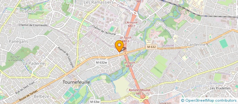 localisation de l'entreprise 451 350 235   BLAGNAC