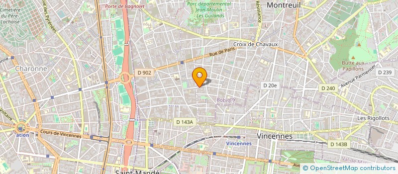 localisation de l'entreprise 451 383 327 à MONTREUIL
