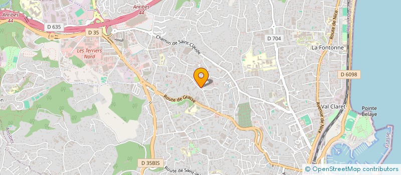 localisation de l'entreprise 451 412 795 à ANTIBES